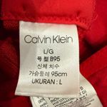 Calvin Klein Triangle Bralette in Red, Size L Photo 2