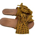 Brother Vellies Saffron Burkina Slides size 8 Handmade Avant Garde $285 Yellow Photo 0