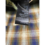 Free People  Anneli Plaid Shirt Jacket Women's XS Boho Grunge Shacket Green Earth Photo 9