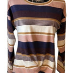 Tru Self Tru‎ Self Striped Sweater Knotted Front Very Soft No Size Photo 0