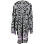 Free People Retro 70s Bohemian Poncho Sweater Tunic Top Fringe Small Oversized Photo 5