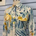Vintage 90s/Y2K Kit Cornell Western Pearl Snap Button Shirt Dress Multi Size 6 Photo 1
