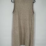 White House | Black Market  Long Line Sleeveless Cream Open Sweater Wool Alpaca SM Photo 3
