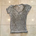 Poof! Poof Sheer Green/Gray Tee Shirt Sz Medium Photo 0