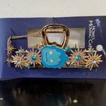 Her Universe Studio Ghibli Howl's Moving Castle Blue Calcifer Claw Clip with Charm Photo 3