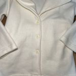 Liebeskind VTG LIEBE Cream Fleece Shawl Collar Belted Jacket Coat Made in USA Womens Large Photo 1