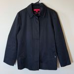 Anne Klein Black Cotton Jacket Size Large Photo 0