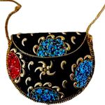 $229 Retail: New and Rare RAMLA “Nuit Étoilée” Mosaic Handbag Gold Photo 2