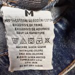 The Rolling Stones  Acid Wash Denim Jacket American Flag Tongue‎ Logo Size M Photo 4