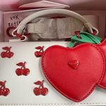 Betsey Johnson  Cherry Embellished ivory Handbag New Photo 3