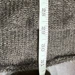 Burberry  Brit Brown Gold Mohair Silk Blend V Neck Long Sleeve Knit Sweater $495 Photo 7