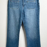 Loft  The Relaxed Straight Mid Rise Patch Pocket Jeans Size 28/6 Photo 0
