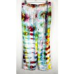 kim rogers  Size 10 Pants Best Me Tie Dye Handmade Linen Lined Straight‎ 1181 Photo 1