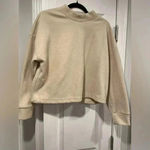 Hippie Rose  Cropped Mock Neck Long Sleeve Drawstring Waist Fleece Sweater Size M Photo 0