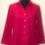 Talbots - Hot pink‎ women’s business casual button-down Size 6 Photo 0