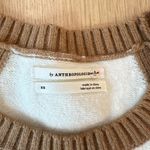 Anthropologie  Rebekah Sweater Striped Brown White Size XS 2122 Photo 6