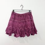 Free People Serenity Eyelet Mini Skirt Skort in Dreamy Mulberry Size Medium Photo 2