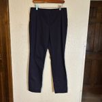Doncaster  Collection Women's Navy Blue Cotton Spandex Straight Leg Pants Size 8‎ Photo 2