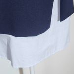 ZARA  Navy Knit Pullover with Zipper Hem and Blue Stripe Accent NWT Size Medium Photo 5