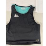 Kappa NEW S Small Open back Kombat System Athletic Tank Top Black/Green/White Photo 4