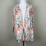 Tolani Kimono Top OS Multicolor Tie Dye 3/4 Dolman Sleeve Modal Boho Hippie White Size undefined Photo 1