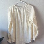 Frye Ivory Button-Accent peasant Blouse Photo 4