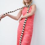 ZARA NWT RED RIBBED LONG OPEN BACK MIDI DRESS STRETCH BLOGGERS FAV Large Photo 4