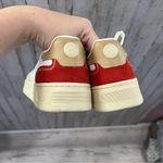 Scotch & Soda Elliot Red White Blue Leather And Suede Sneakers Womens 5 Photo 3