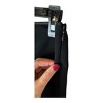 Moschino  Black Seamless Side Zip Tie Front‎ Straight Leg Trouser Pants Size 4 Photo 5