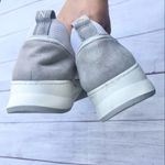 Naturalizer  Gray & White Unison Elastic Lace Leather Fashion Sneaker 9 Photo 6