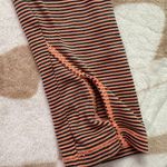 Athleta  Striped Athletic Long Sleeve Top Orange Grey Stripes XS Photo 7