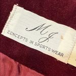 Vintage MJ Concepts in Sportswear Velvet feel Jacket Plum/Burgundy/Maroon/Wine Red Size undefined Photo 1