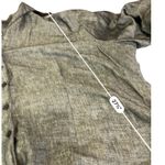 Harvé Benard Harve Bernard Women's PLUS SIZE 3X Gray Black Button down top Linen blend Photo 5