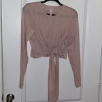 Lululemon NWOT Gather and Grow Light Pink Wrap Long Sleeve Top Photo 0