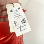 Cinq à Sept NWT Cinq a Sept Stace One-Shoulder Silk Blouse in Neon Coral Size Small Photo 4