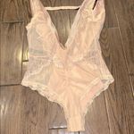 Eloquii  Lace Bodysuit in Soft blush Pink size 1X Photo 3