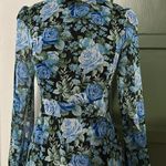 WAYF NWT Floral Print Open Back Tiered Midi Dress Photo 10