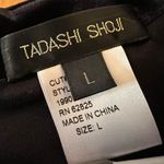 Tadashi Shoji Black Velvet Blazer Jacket Designer Full Back Zipper Party Large Photo 6