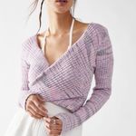 Free People Brook Wrap Top In Lilac Fog Combo Photo 1