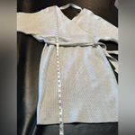 ZESICA WRAP BELTED KNITTED BACKLESS BODYCON DRESS NWT size M Gray Size L Photo 14