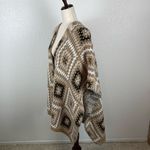 Cocogio Granny Square crochet alpacablend BoHo poncho wrap cardigan OS Italy NEW Tan Size undefined Photo 1
