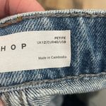 Top Shop Size 8 Petite Mom Shorts Denim Cut Offs  Photo 2