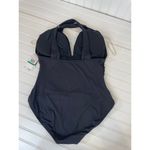 Michael Kors NWT One Piece Bathing Suit Black Urban Gypsy High-Neck Swimsuit L Photo 3