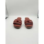 Alexandre Birman  Clarita Woven Clogs Size 37 /US 7 Leather Red Slip On Sandals Photo 8