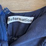 Reformation Fraise Dress Elyse Mini Blue Floral Size 8 Photo 1