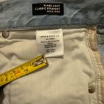 Veronica Beard Blake Crop classic High-Rise Straight Jeans in Aire Wash Size 30 Photo 7