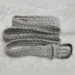 Ralph Lauren White Braided Belt. S44 inches. Like New Condition Photo 0