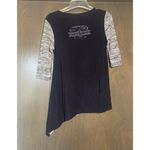 Harley Davidson women's small gray space dye shirt 3/4 sleeve Photo 3