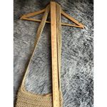 The Sak  Crochet Crossbody Bag Purse with Silver Magnetic Closure Women's Taupe Photo 2