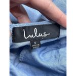 Lulus  Light Blue I'm Smitten Chambray Halter Tie babydoll Dress with Pockets Photo 6